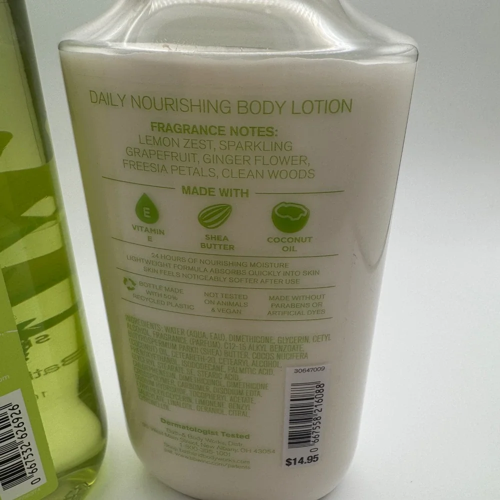 Bath & Body Works White Citrus Shower Gel & Body Lotion Set 18oz